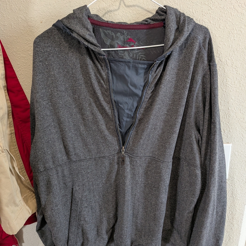 Tommy Bahama Charcoal Herringbone Jacket